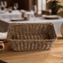 Commercial Rectangular Serving Basket 300x230mm Dark Brown