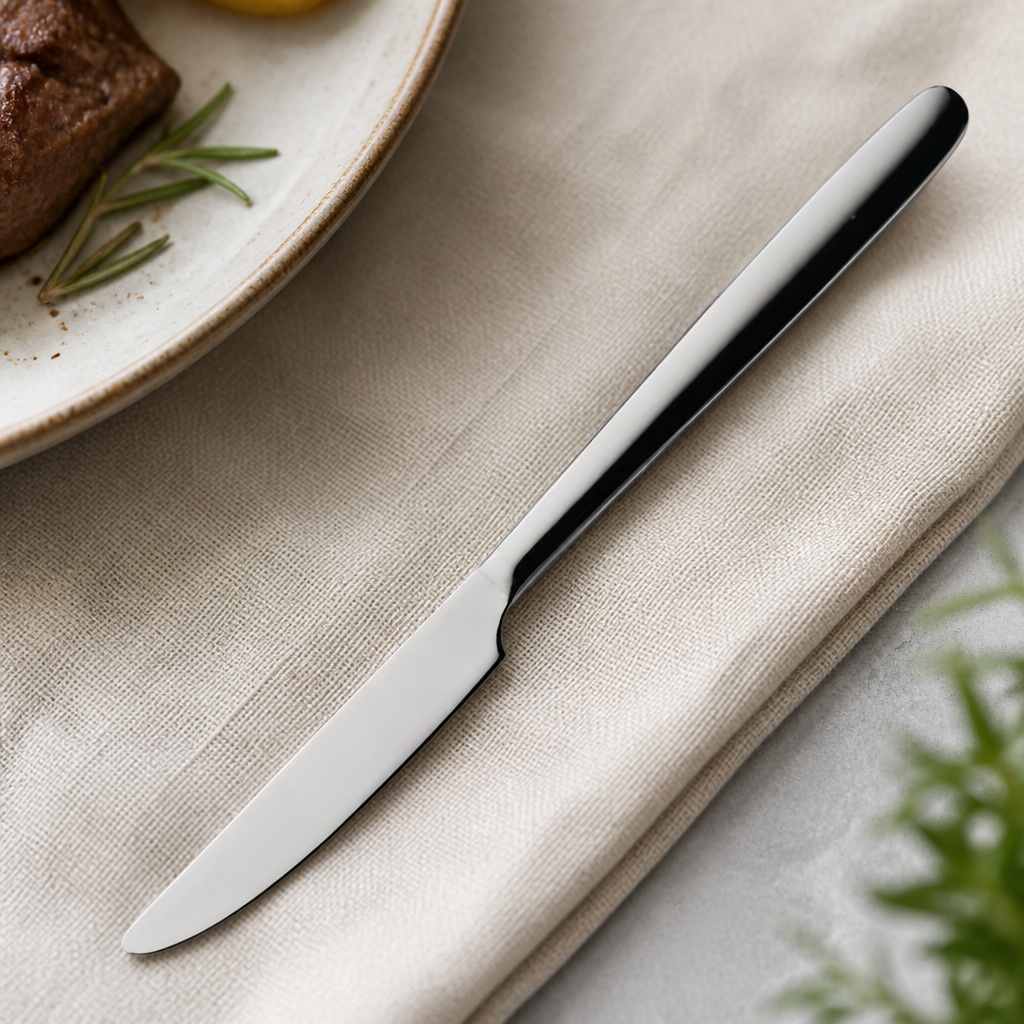 Commercial Steak Knives Set of 12 - 6.5mm Monobloc Design