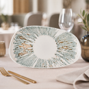 Commercial Ceramic Oblong Plates Pink Opal 220x150mm 12 Pack