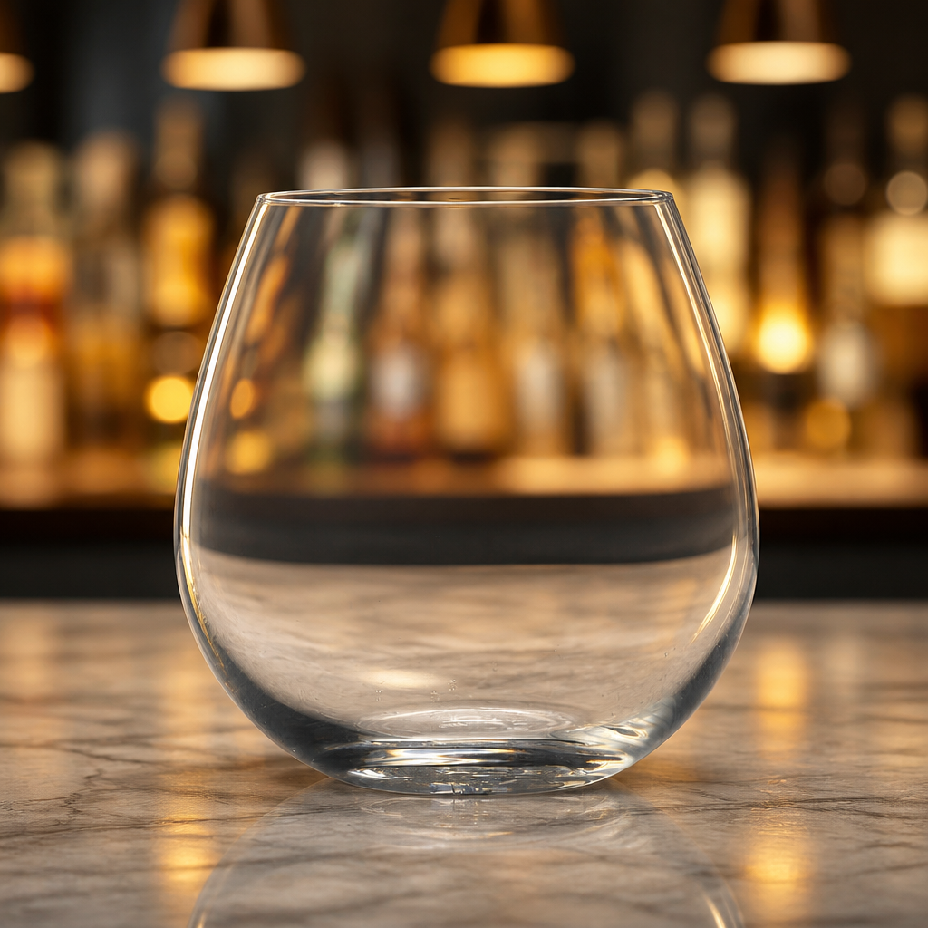 Commercial stemless wine glasses 590ml 6 pack elegant design