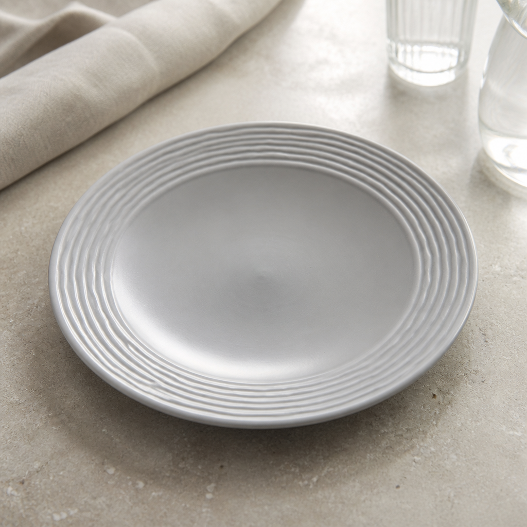Commercial Deep Coupe Plates 254mm Grey 12 Pack