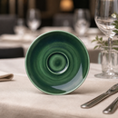 Commercial 15cm Burnt Emerald Saucers 12 Pack Vitrified Ceramic