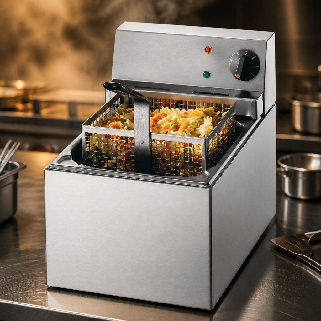 5Ltr Commercial Electric Pasta Boiler with Lift-Out Control