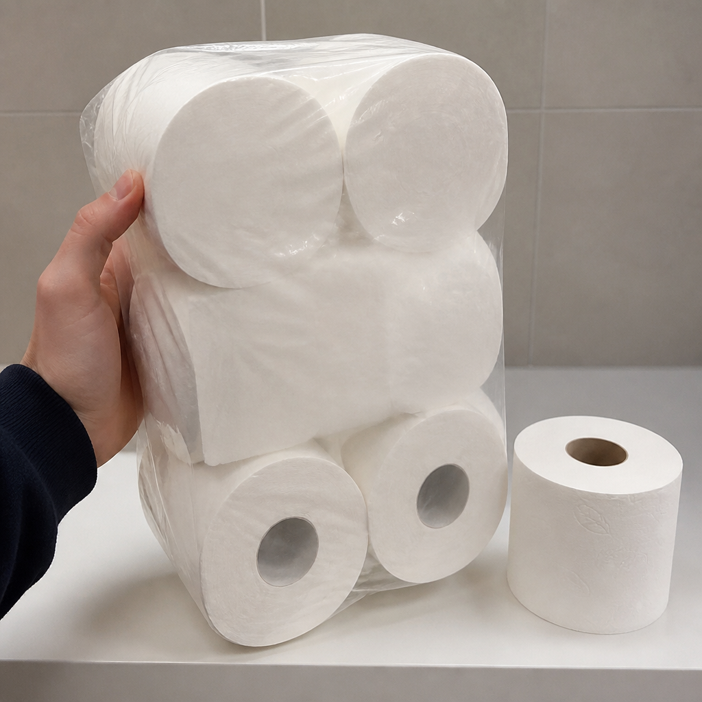 Commercial Mini Toilet Rolls 2-Ply 12 Pack