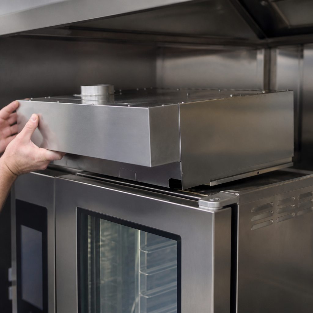 Commercial Extraction Hood for 6 x GN 1/1 Combi Oven
