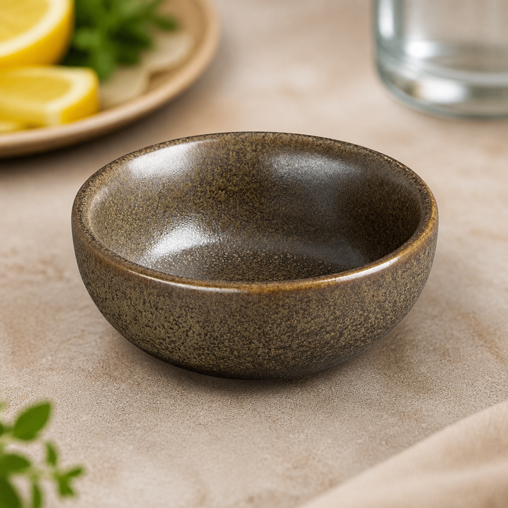Commercial Mahogany Dipping Dishes 1½oz 8 Pack