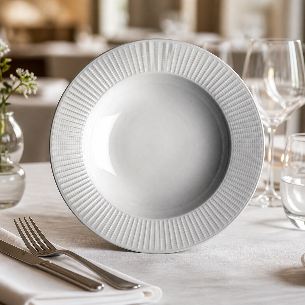 240mm Mid-Rimmed Bowls - 24 Pack for commercial catering