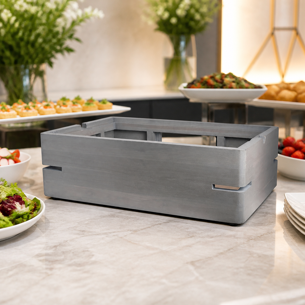 Commercial Riser 1/1 Gastronorm in Grey Wash Wood