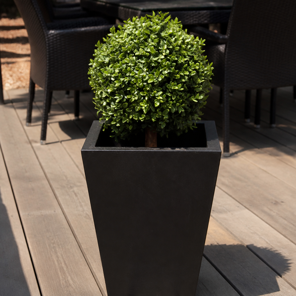 450mm potted artificial boxwood ball plant decoration