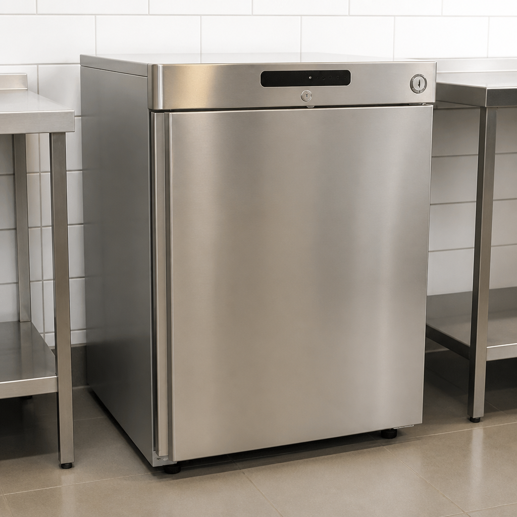 Compact 128Ltr Commercial Undercounter Fridge with Shelves