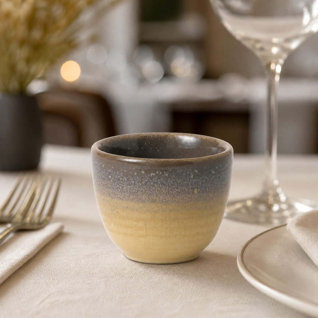 Commercial Vitrified Stoneware Taster Cups 66ml - 12 Pack