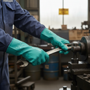 Premium Medium Duty Nitrile Gauntlet Gloves with Advanced Protection and Enhanced Grip for Wet and Dry Conditions