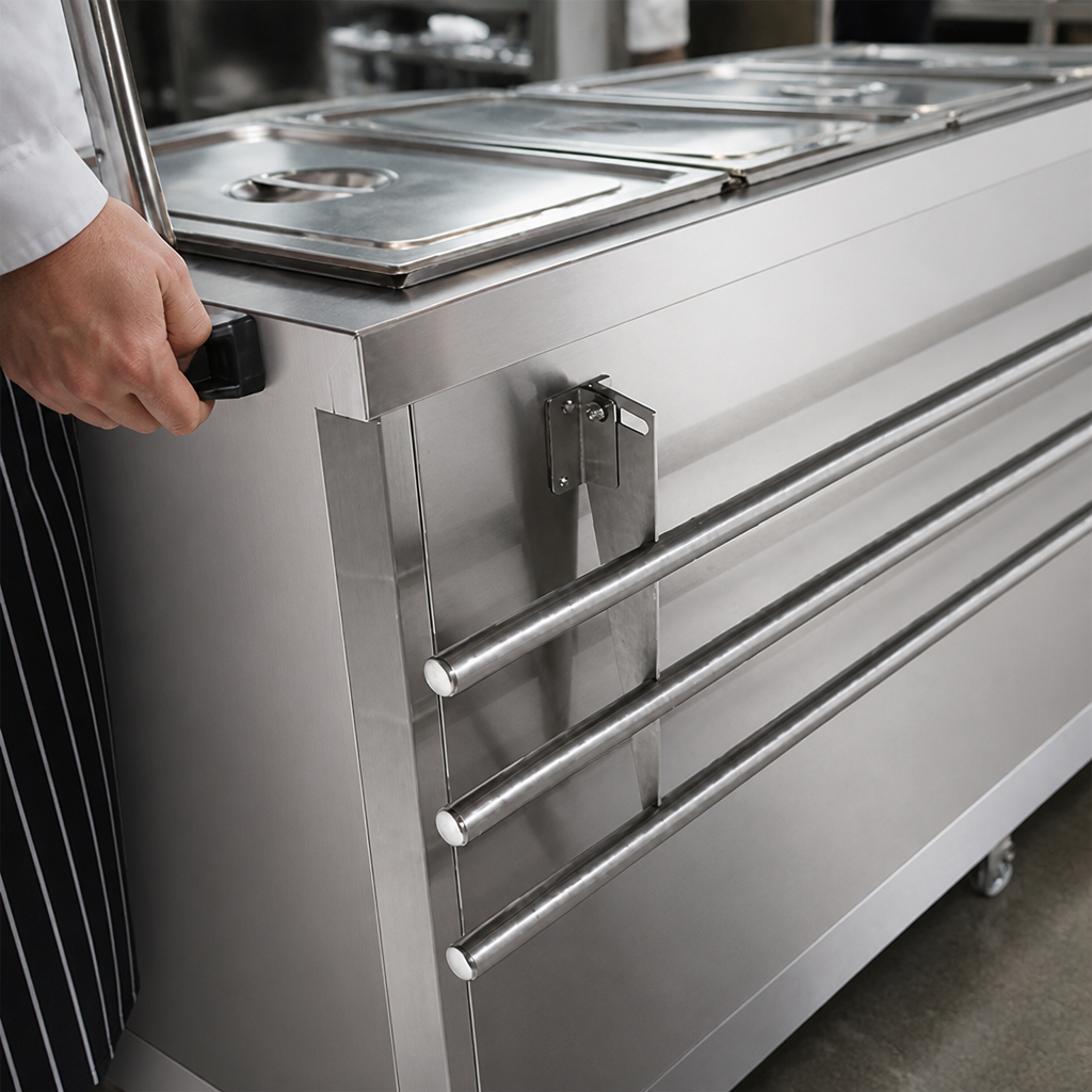 Commercial Drop Down Tray Slide for 4GN Hot Cupboards