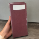 Commercial Burgundy Cutlery Pouches with White Napkin 500 Pack