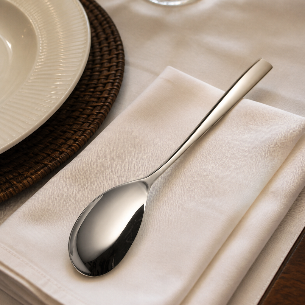 Commercial Stainless Steel Serving Spoons 12 Pack 220mm