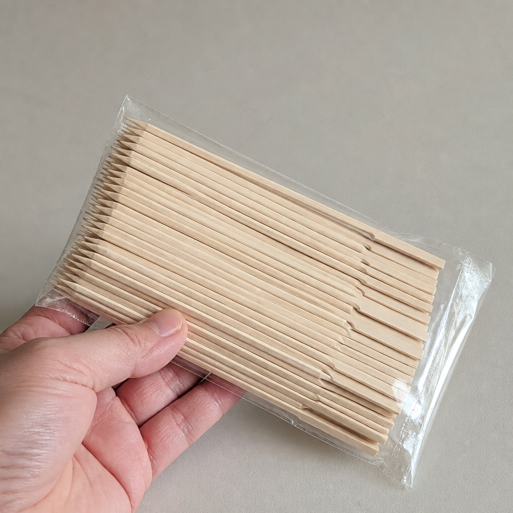 Compostable Bamboo Paddle Skewers 180mm 100 Pack