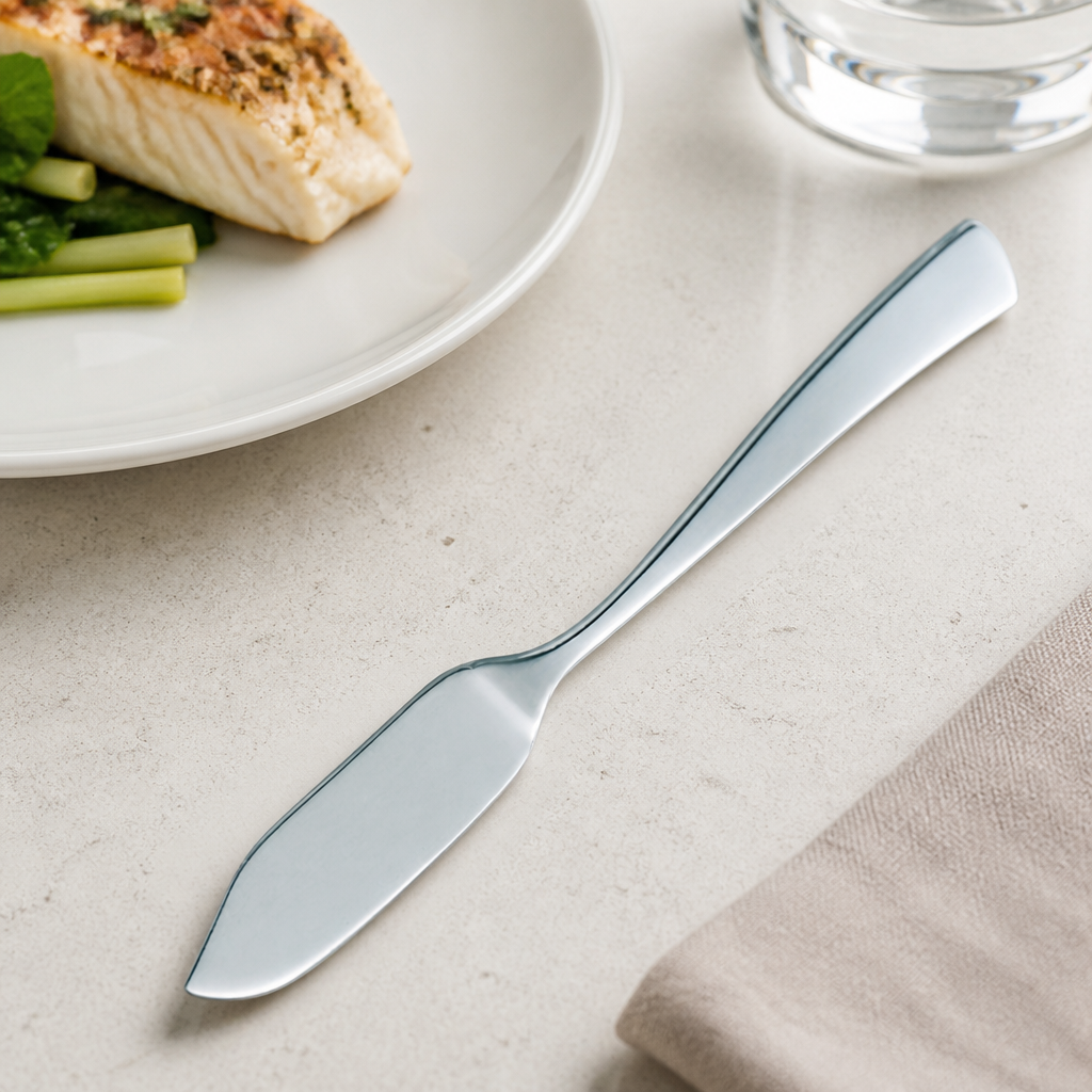 Commercial Fish Knife Set of 12 - 209mm Stainless Steel