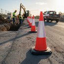 Premium 1-Meter Traffic Management Cone with UV-Stabilized Top and Heavy-Duty Recycled Base