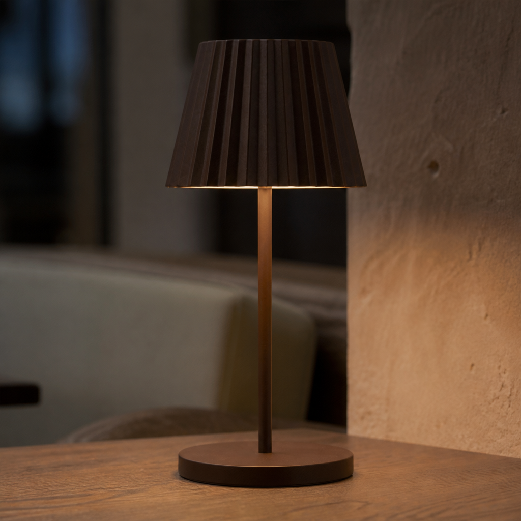 LED Cordless Table Lamp 260mm Cocoa - 6 Pack