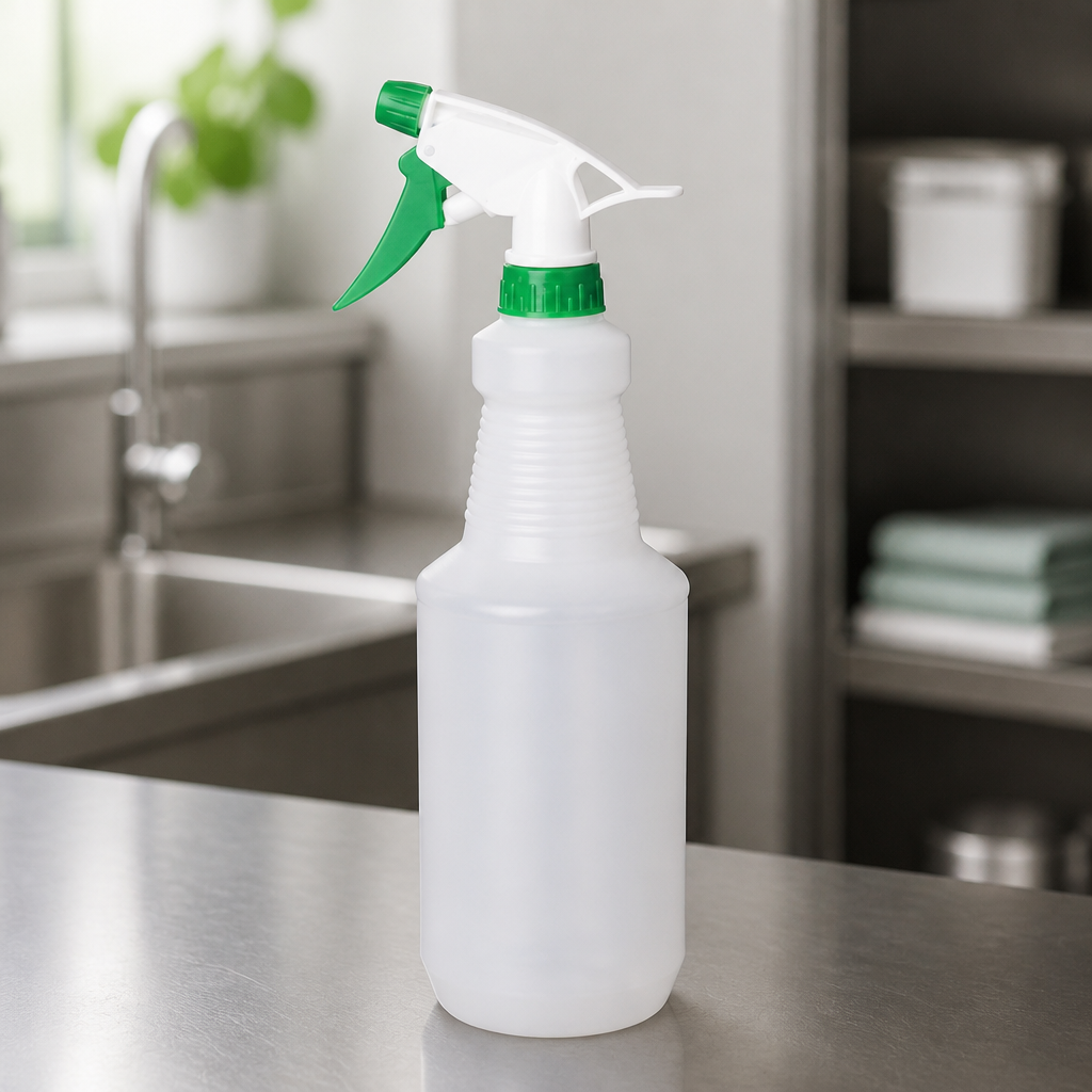 Commercial Colour-Coded Trigger Spray Bottle Green 750ml