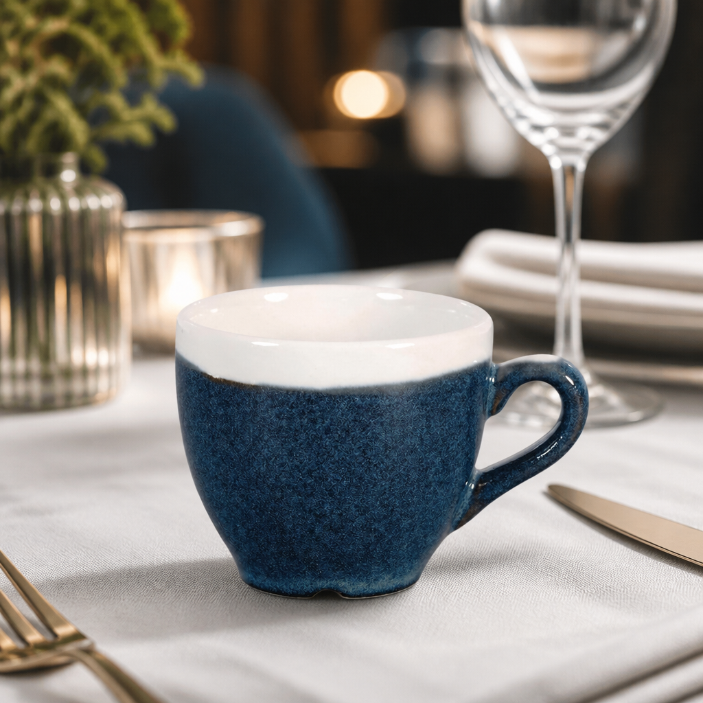 Commercial Espresso Cups 89ml Sapphire Blue 12 Pack