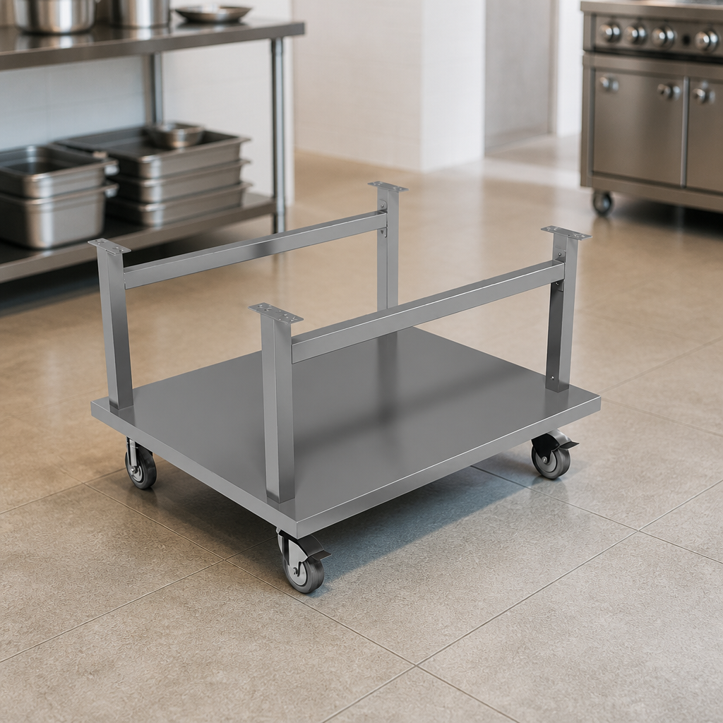 Commercial Stainless Steel Mobile Stand for 800mm Countertop