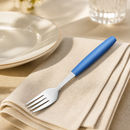 Commercial Dessert Forks 180mm Blue Handle Pack of 12