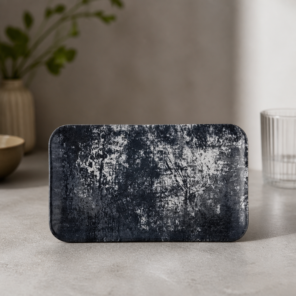 Commercial Rectangular Plates Black 270x160mm 12 Pack