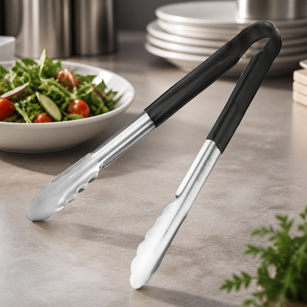 Commercial Serving Tongs 300mm Vinyl-Coated Handles