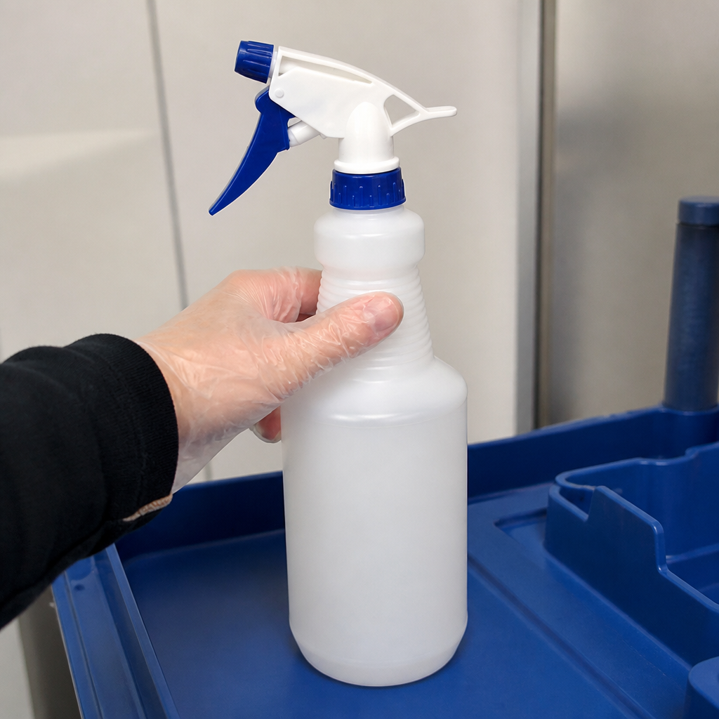 Commercial Colour-Coded Trigger Spray Bottle 750ml Blue