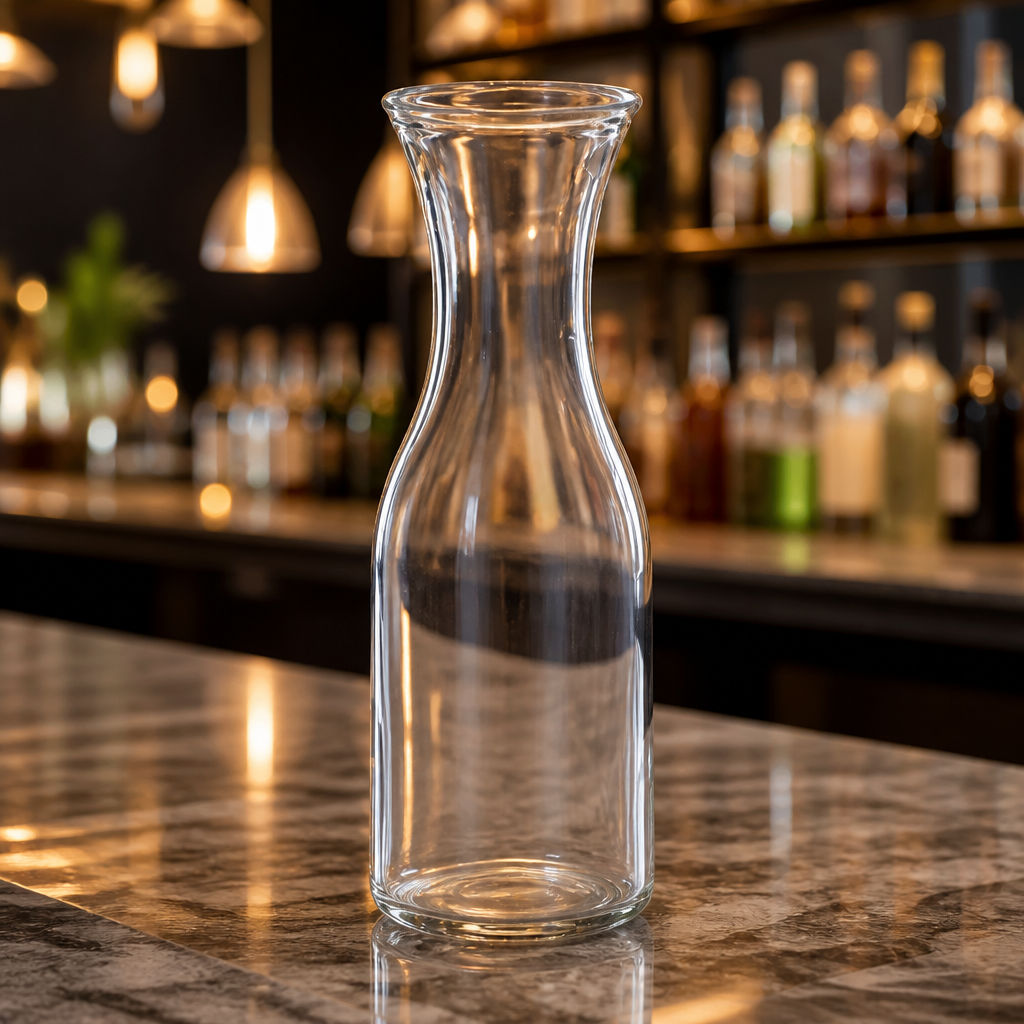Pack of 12 Commercial Glass Bottles 1Ltr for table service