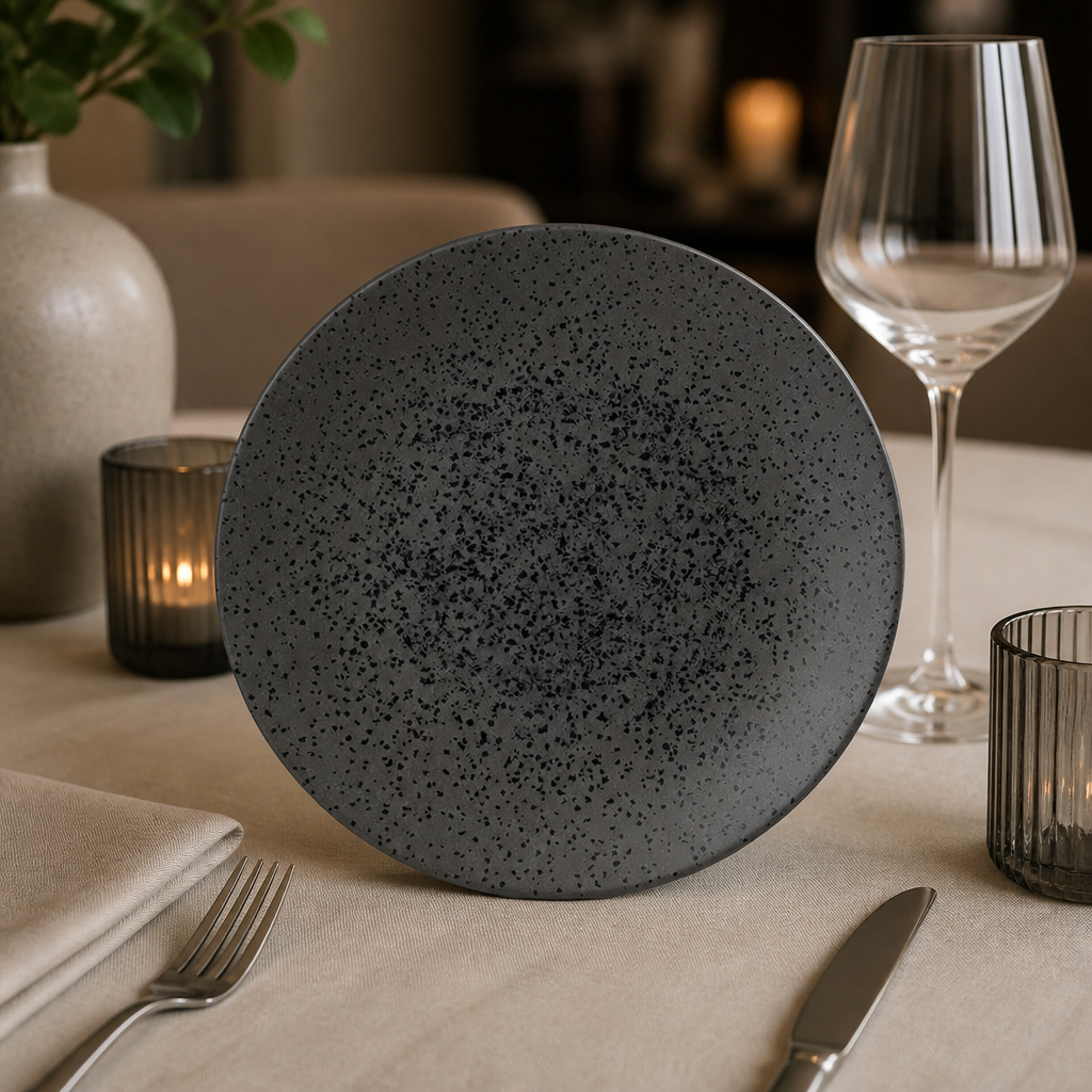 Commercial Coupe Plates 289mm Grey Porcelain 6 Pack