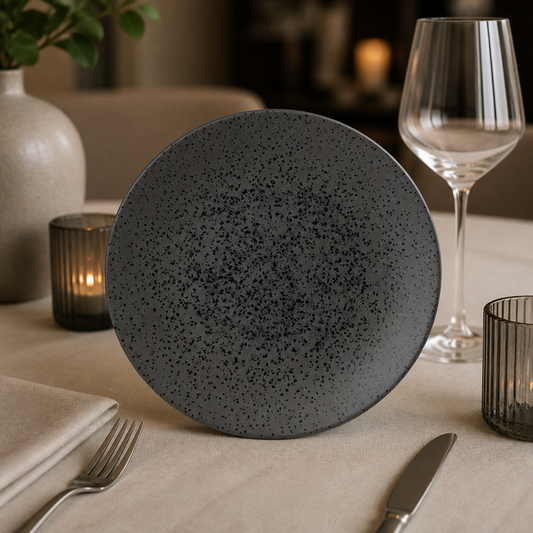 Commercial Coupe Plates 289mm Grey Porcelain 6 Pack