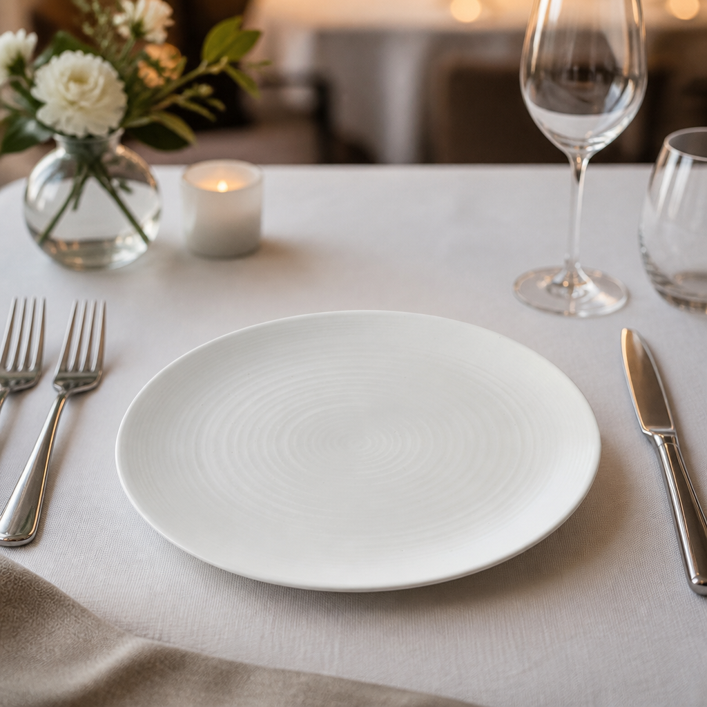 Commercial Coupe Plates 295mm Vitrified Stoneware 6 Pack