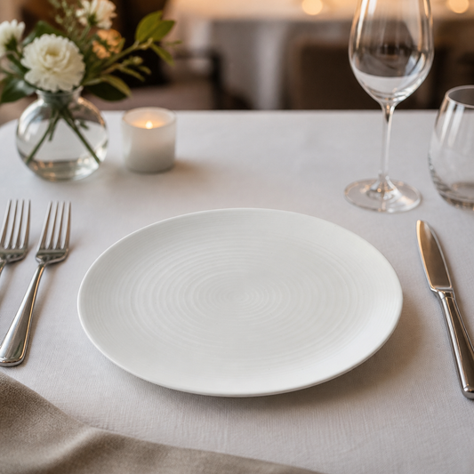 Commercial Coupe Plates 295mm Vitrified Stoneware 6 Pack