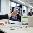 Premium Multi-Surface Antibacterial Wipes - Disinfect Office Equipment and Sensitive Surfaces in a Convenient Tub of 100