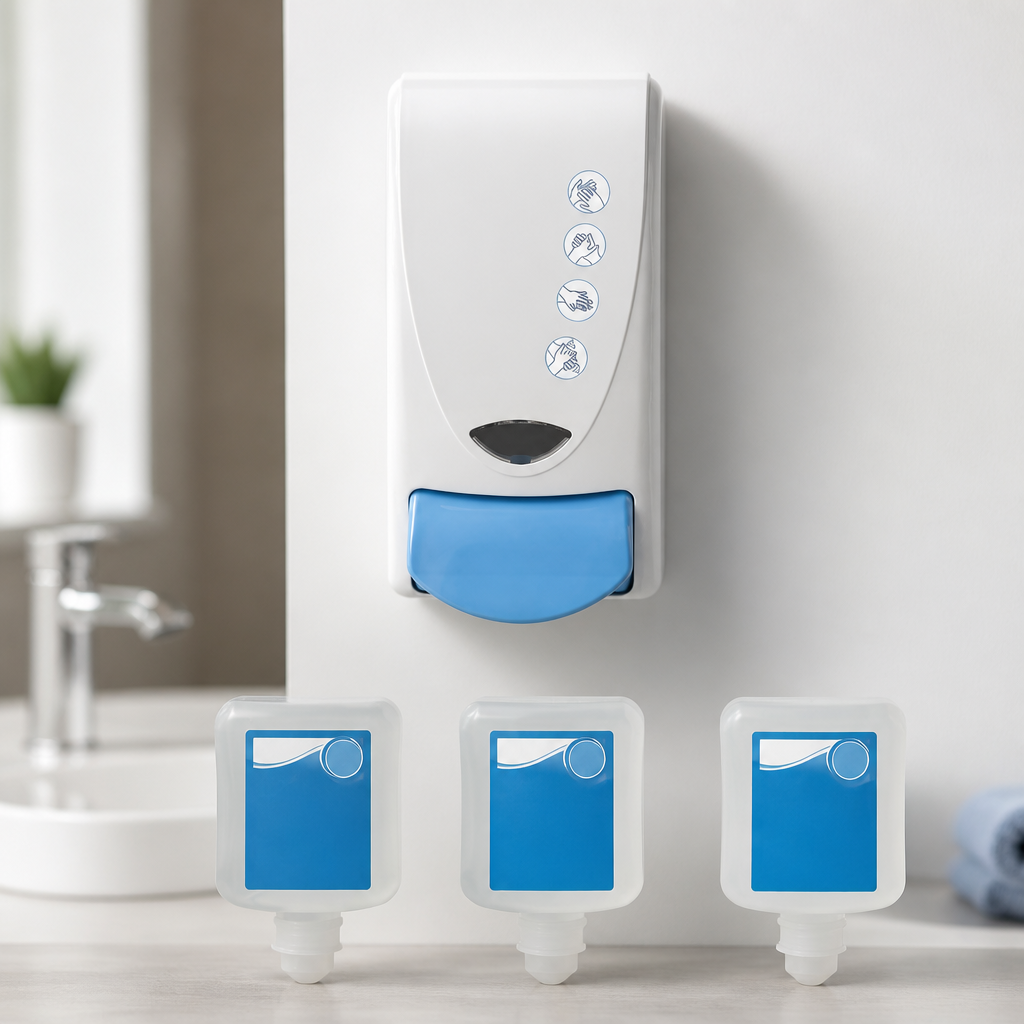 Commercial Foam Soap Dispenser with 3 x 1L Hand Soap Refills
