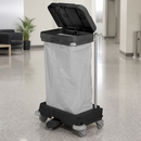 Commercial Mobile Waste Sack Holder with Lid 120Ltr
