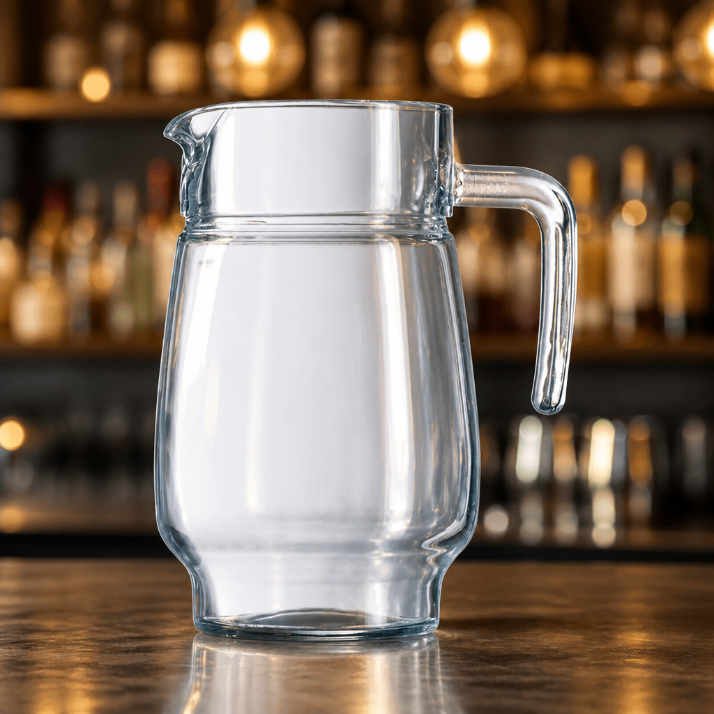 Pack of 6 Commercial Glass Jugs 1.6Ltr for catering service