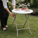 Commercial Round Folding Table 600mm White Function Room Use