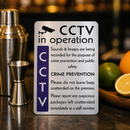 CCTV In Operation Sign - Commercial Bar Signage 290x195mm