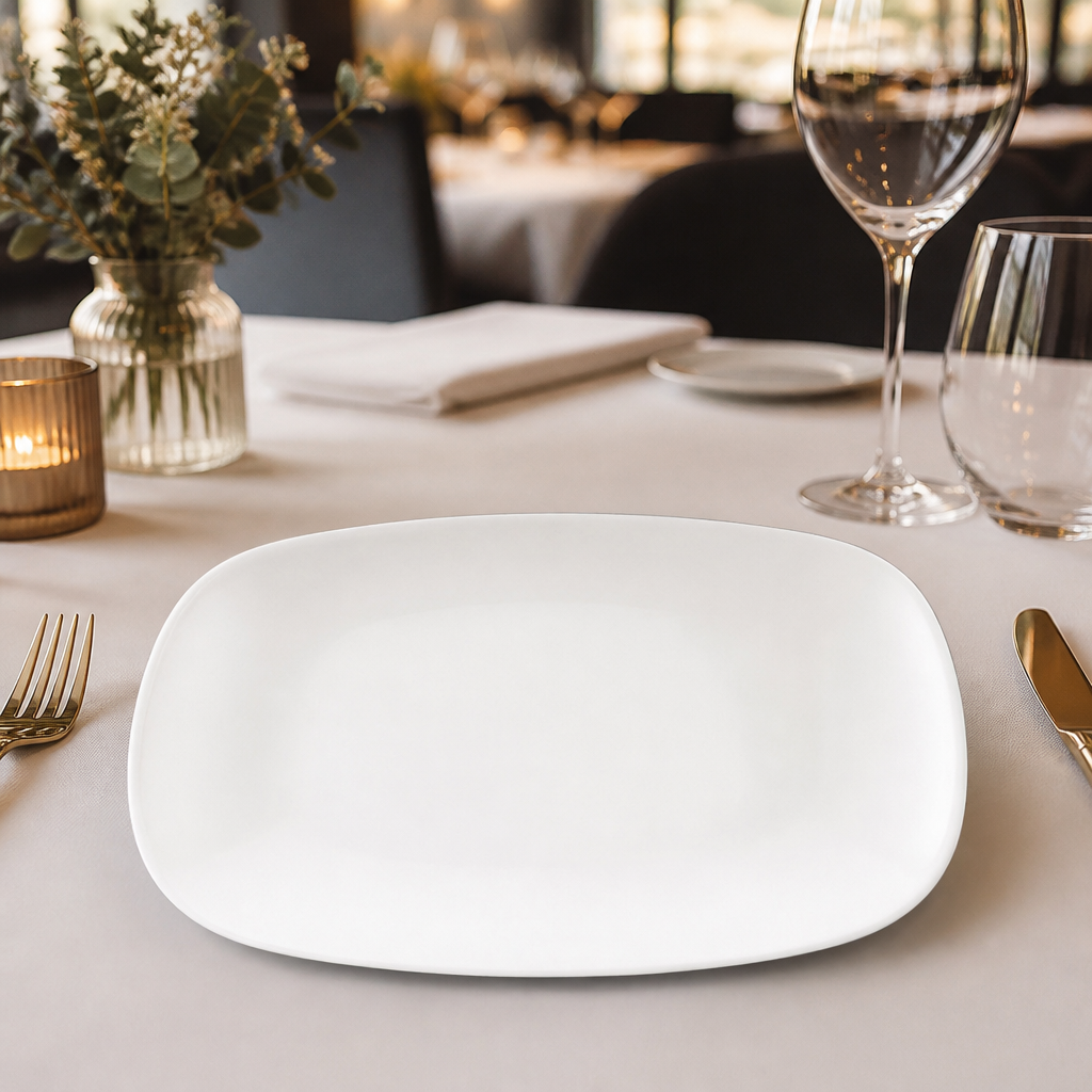 Commercial Oblong Plates 157 x 237mm 12 Pack