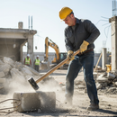 Premium 7LB Sledge Hammer with Forged Steel Head and Hardwood Shaft for Heavy-Duty Performance