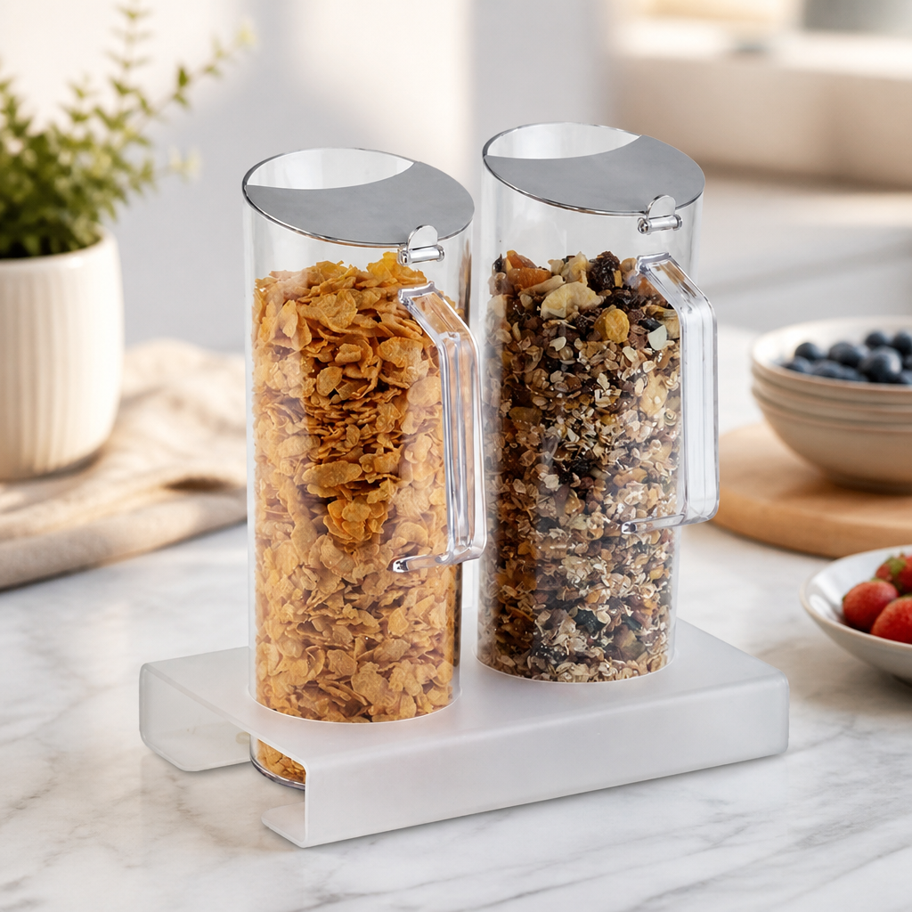 Commercial Cereal Dispenser Set 1.5Ltr for Breakfast Buffets