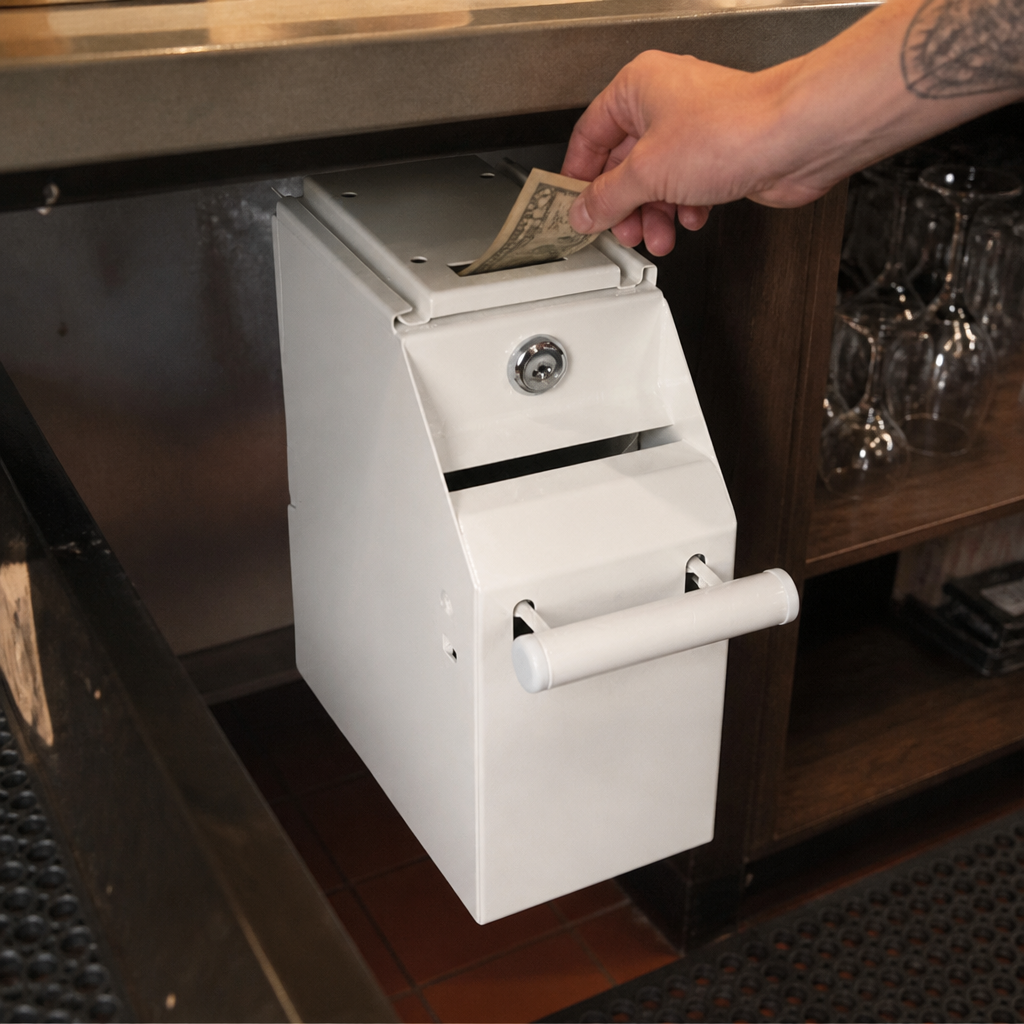 Commercial undercounter safe for secure note storage