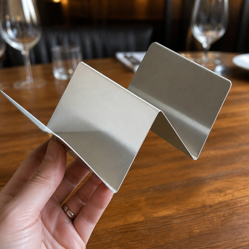 Commercial stainless steel taco holder for easy serving