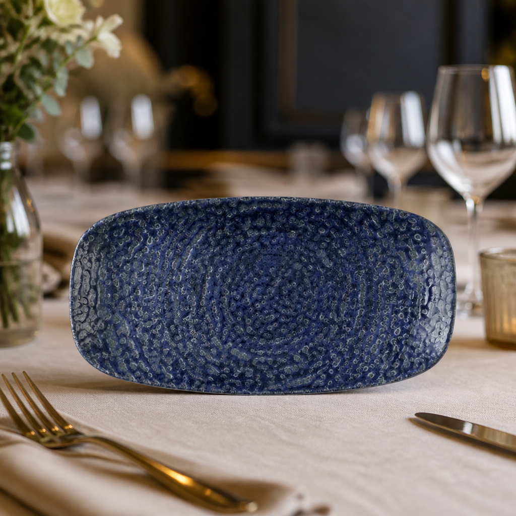 Commercial Oblong Plates 280 x 152mm Super Vitrified Ceramic 12 Pack