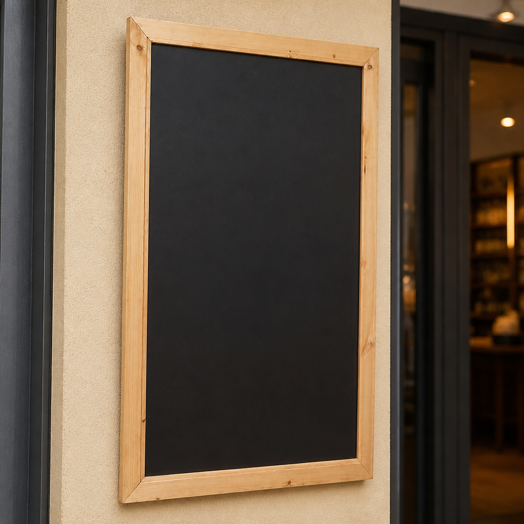 Antique Framed Blackboard 636x486mm for cafes and restaurants