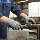 Premium Nitrile Foam Palm Coated Gloves for Enhanced Grip and Comfort - Level 4 Abrasion Resistance, Seamless Liner, and Antimicrobial Finish