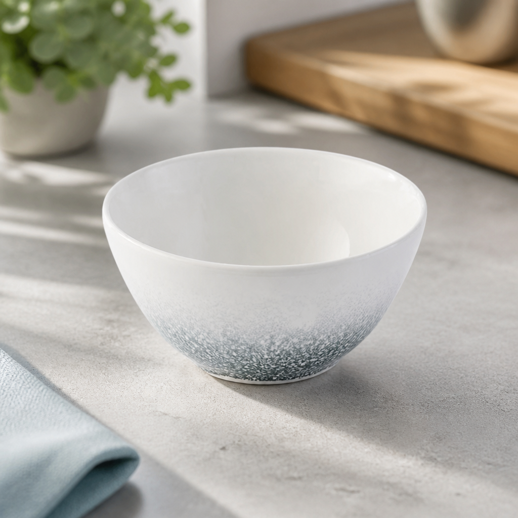 Commercial Snack Bowls 400ml Topaz Blue Porcelain 12 Pack